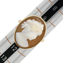 ノンブランド NON BRAND カメオリング イエローゴールド K14YG シェル リング 指輪 シェル 彫刻 585 10号