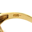 ノンブランド NON BRAND 珊瑚リング イエローゴールド K18YG 珊瑚 リング 指輪 サンゴ 11.5号