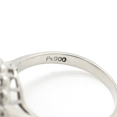 ノンブランド NON BRAND ルビー ダイヤリング プラチナシルバー Pt900 ルビー ダイヤモンド リング 指輪 レッド 赤 14号