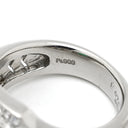 ノンブランド NON BRAND エメラルド ダイヤ プラチナシルバー×グリーン Pt900 エメラルド ダイヤモンド リング 指輪 グリーン 緑 カクテルリング パヴェダイヤ 10.5号