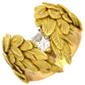 湧永ユキオ YUKIO WAKINAGA ダイヤリング イエローゴールド K18YG ダイヤモンド リング 指輪 羽根 翼 750AU 18金 15号