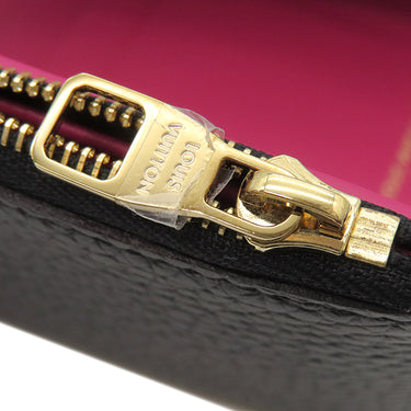ルイヴィトン LOUIS VUITTON ポルトフォイユカプシーヌ コンパクト M62157 ノワール×ホットピンク トリヨンレザー 三つ折り財布 ゴールド金具 黒 ピンク ブラック金具