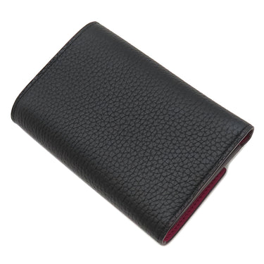 ルイヴィトン LOUIS VUITTON ポルトフォイユカプシーヌ コンパクト M62157 ノワール×ホットピンク トリヨンレザー 三つ折り財布 ゴールド金具 黒 ピンク ブラック金具
