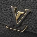 ルイヴィトン LOUIS VUITTON ポルトフォイユカプシーヌ コンパクト M62157 ノワール×ホットピンク トリヨンレザー 三つ折り財布 ゴールド金具 黒 ピンク ブラック金具