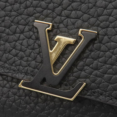 ルイヴィトン LOUIS VUITTON ポルトフォイユカプシーヌ コンパクト M62157 ノワール×ホットピンク トリヨンレザー 三つ折り財布 ゴールド金具 黒 ピンク ブラック金具