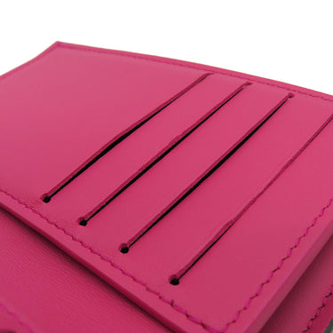 ルイヴィトン LOUIS VUITTON ポルトフォイユカプシーヌ コンパクト M62157 ノワール×ホットピンク トリヨンレザー 三つ折り財布 ゴールド金具 黒 ピンク ブラック金具