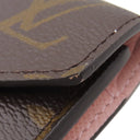ルイヴィトン LOUIS VUITTON ポルトフォイユ ヴィクトリーヌ M62360 ローズバレリーヌ モノグラムキャンバス 三つ折り財布 ゴールド金具 コンパクト 茶 バイカラー イニシャル刻印あり