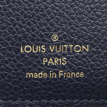 ルイヴィトン LOUIS VUITTON ポルトフォイユ ヴィクトリーヌ M64577 マリーヌルージュ モノグラムアンプラント 三つ折り財布 ゴールド金具 紺 赤 コンパクトウォレット