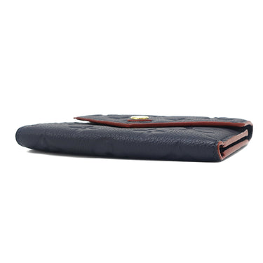 ルイヴィトン LOUIS VUITTON ポルトフォイユ ヴィクトリーヌ M64577 マリーヌルージュ モノグラムアンプラント 三つ折り財布 ゴールド金具 紺 赤 コンパクトウォレット