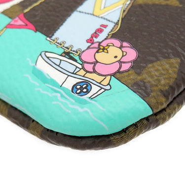 ルイヴィトン LOUIS VUITTON ポシェット クレ M82615 モノグラム モノグラムキャンバス コインケース ゴールド金具 茶 キーチェーン付き