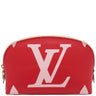 ルイヴィトン LOUIS VUITTON ポシェット コスメティック M67694 ルージュ×ピンク モノグラムジャイアントキャンバス ポーチ ゴールド金具 赤 バイカラー