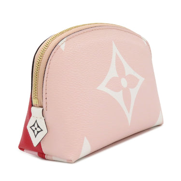 ルイヴィトン LOUIS VUITTON ポシェット コスメティック M67694 ルージュ×ピンク モノグラムジャイアントキャンバス ポーチ ゴールド金具 赤 バイカラー