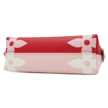 ルイヴィトン LOUIS VUITTON ポシェット コスメティック M67694 ルージュ×ピンク モノグラムジャイアントキャンバス ポーチ ゴールド金具 赤 バイカラー