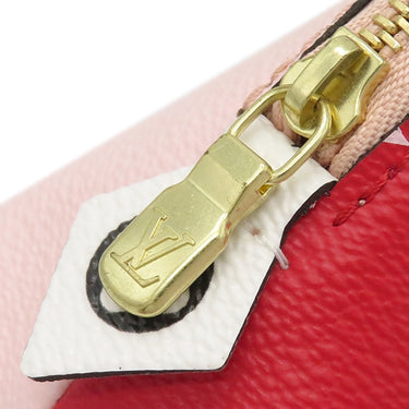 ルイヴィトン LOUIS VUITTON ポシェット コスメティック M67694 ルージュ×ピンク モノグラムジャイアントキャンバス ポーチ ゴールド金具 赤 バイカラー