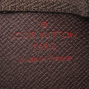 ルイヴィトン LOUIS VUITTON カードキーケース ポシェット クレ N62658 ダミエエベヌ ダミエキャンバス コインケース ゴールド金具 茶 キーチェーン付き