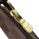 ルイヴィトン LOUIS VUITTON カードキーケース ポシェット クレ N62658 ダミエエベヌ ダミエキャンバス コインケース ゴールド金具 茶 キーチェーン付き