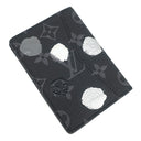 ルイヴィトン LOUIS VUITTON LV×YK オーガナイザー ドゥポッシュ M81928 ブラック×グレー モノグラムエクリプス カードケース 草間彌生 黒 二つ折り 水玉