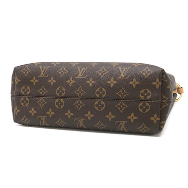 ルイヴィトン LOUIS VUITTON グレースフル PM M43700 モノグラム×ピヴォワンヌ モノグラムキャンバス ハンドバッグ ゴールド金具 ワンショルダー 茶 ピンク