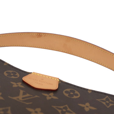 ルイヴィトン LOUIS VUITTON グレースフル PM M43700 モノグラム×ピヴォワンヌ モノグラムキャンバス ハンドバッグ ゴールド金具 ワンショルダー 茶 ピンク