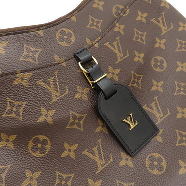 ルイヴィトン LOUIS VUITTON オデオン NM MM M45352 モノグラム×ノワール モノグラムキャンバス レザー ショルダーバッグ ゴールド金具 茶 黒