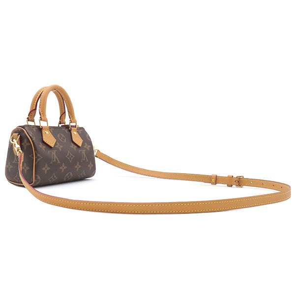 ルイヴィトン LOUIS VUITTON ナノ スピーディ M81085 モノグラム