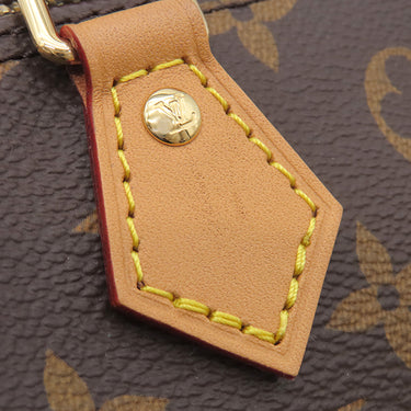 ルイヴィトン LOUIS VUITTON ナノ スピーディ M81085 モノグラム モノグラムキャンバス 2WAYバッグ ゴールド金具 ミニスピーディ ショルダーバッグ ハンドバッグ 茶