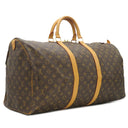 ルイヴィトン LOUIS VUITTON キーポル 55 M41424 モノグラム モノグラムキャンバス ボストンバッグ ゴールド金具 茶 ネームタグ・ポワニエ欠品