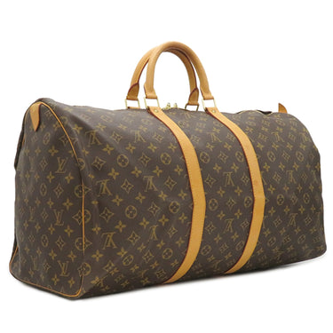 ルイヴィトン LOUIS VUITTON キーポル 55 M41424 モノグラム モノグラムキャンバス ボストンバッグ ゴールド金具 茶 ネームタグ・ポワニエ欠品