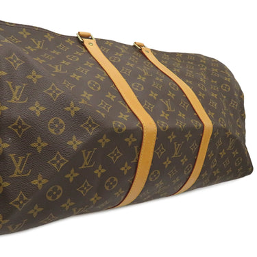 ルイヴィトン LOUIS VUITTON キーポル 55 M41424 モノグラム モノグラムキャンバス ボストンバッグ ゴールド金具 茶 ネームタグ・ポワニエ欠品