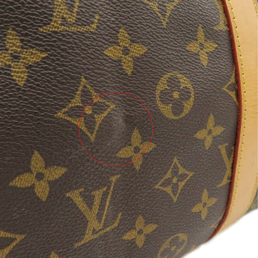 ルイヴィトン LOUIS VUITTON キーポル 55 M41424 モノグラム モノグラムキャンバス ボストンバッグ ゴールド金具 茶 ネームタグ・ポワニエ欠品
