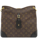 ルイヴィトン LOUIS VUITTON オデオン NM MM M45352 モノグラム×ノワール モノグラムキャンバス レザー ショルダーバッグ ゴールド金具 茶 黒