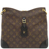ルイヴィトン LOUIS VUITTON オデオン NM MM M45352 モノグラム×ノワール モノグラムキャンバス レザー ショルダーバッグ ゴールド金具 茶 黒