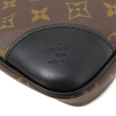 ルイヴィトン LOUIS VUITTON オデオン NM MM M45352 モノグラム×ノワール モノグラムキャンバス レザー ショルダーバッグ ゴールド金具 茶 黒