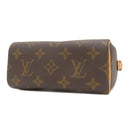 ルイヴィトン LOUIS VUITTON ナノ スピーディ M81085 モノグラム モノグラムキャンバス 2WAYバッグ ゴールド金具 ミニスピーディ ショルダーバッグ ハンドバッグ 茶