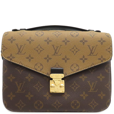 ルイヴィトン LOUIS VUITTON ポシェット メティス MM M44876 モノグラムリバース モノグラムキャンバス モノグラムリバースキャンバス 2WAYバッグ ゴールド金具 茶 ショルダー