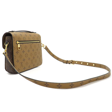 ルイヴィトン LOUIS VUITTON ポシェット メティス MM M44876 モノグラムリバース モノグラムキャンバス モノグラムリバースキャンバス 2WAYバッグ ゴールド金具 茶 ショルダー