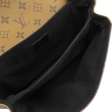 ルイヴィトン LOUIS VUITTON ポシェット メティス MM M44876 モノグラムリバース モノグラムキャンバス モノグラムリバースキャンバス 2WAYバッグ ゴールド金具 茶 ショルダー