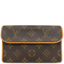 ルイヴィトン LOUIS VUITTON ポシェット フロランティーヌ M51855 モノグラム モノグラムキャンバス ウエストバッグ ゴールド金具 茶 ウエストポーチ ベルトバッグ