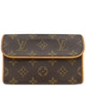 ルイヴィトン LOUIS VUITTON ポシェット フロランティーヌ M51855 モノグラム モノグラムキャンバス ウエストバッグ ゴールド金具 茶 ウエストポーチ ベルトバッグ