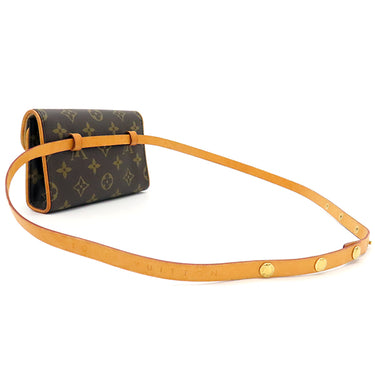 ルイヴィトン LOUIS VUITTON ポシェット フロランティーヌ M51855 モノグラム モノグラムキャンバス ウエストバッグ ゴールド金具 茶 ウエストポーチ ベルトバッグ