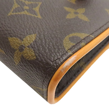 ルイヴィトン LOUIS VUITTON ポシェット フロランティーヌ M51855 モノグラム モノグラムキャンバス ウエストバッグ ゴールド金具 茶 ウエストポーチ ベルトバッグ
