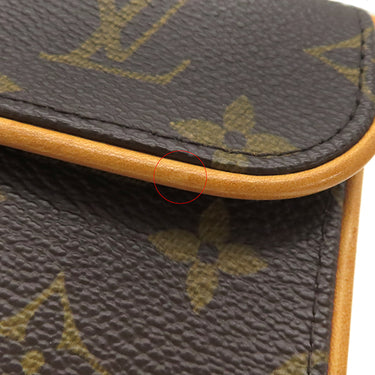 ルイヴィトン LOUIS VUITTON ポシェット フロランティーヌ M51855 モノグラム モノグラムキャンバス ウエストバッグ ゴールド金具 茶 ウエストポーチ ベルトバッグ