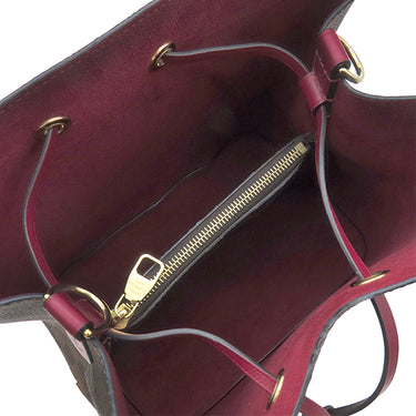 ルイヴィトン LOUIS VUITTON ネオ ノエ N41066 チェリーベリー ダミエキャンバス ショルダーバッグ ゴールド金具 茶 赤