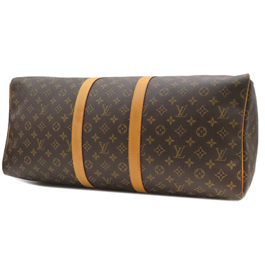 ルイヴィトン LOUIS VUITTON キーポル 55 M41424 モノグラム モノグラムキャンバス ボストンバッグ ゴールド金具 茶 鍵1本・ポワニエ欠品