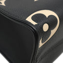 ルイヴィトン LOUIS VUITTON オンザゴー PM M45659 ブラック×ベージュ モノグラムアンプラント 2WAYバッグ ゴールド金具 黒 ハンドバッグ ショルダーバッグ