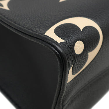 ルイヴィトン LOUIS VUITTON オンザゴー PM M45659 ブラック×ベージュ モノグラムアンプラント 2WAYバッグ ゴールド金具 黒 ハンドバッグ ショルダーバッグ