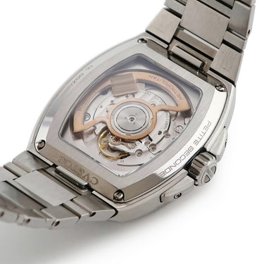 腕時計 クストス CVSTOS メトロポリタン P-S F01103.4213001 自動巻き メンズ 新品同様 ブルー デイト スモセコ チタニウム 限定