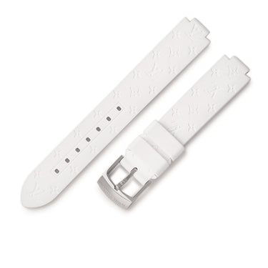 ルイヴィトン LOUIS VUITTON 純正 タンブール用 モノグラム ラバーバンド R15721 ホワイト ラバー ステンレススチール 腕時計パーツ 尾錠付き ベルト ストラップ 15ｍｍ ホワイト 白