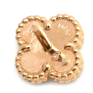 ヴァンクリーフアーペル Van Cleef & Arpels スウィート アルハンブラ VCARN6BO00 レッド×ローズゴールド K18PG ピアス ピンクゴールド 750RG PG 18K