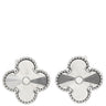 ヴァンクリーフアーペル Van Cleef & Arpels ヴィンテージ アルハンブラ VCARP9XF00 ホワイトゴールド K18WG ピアス Au 750WG ギヨシェ 18K 花
